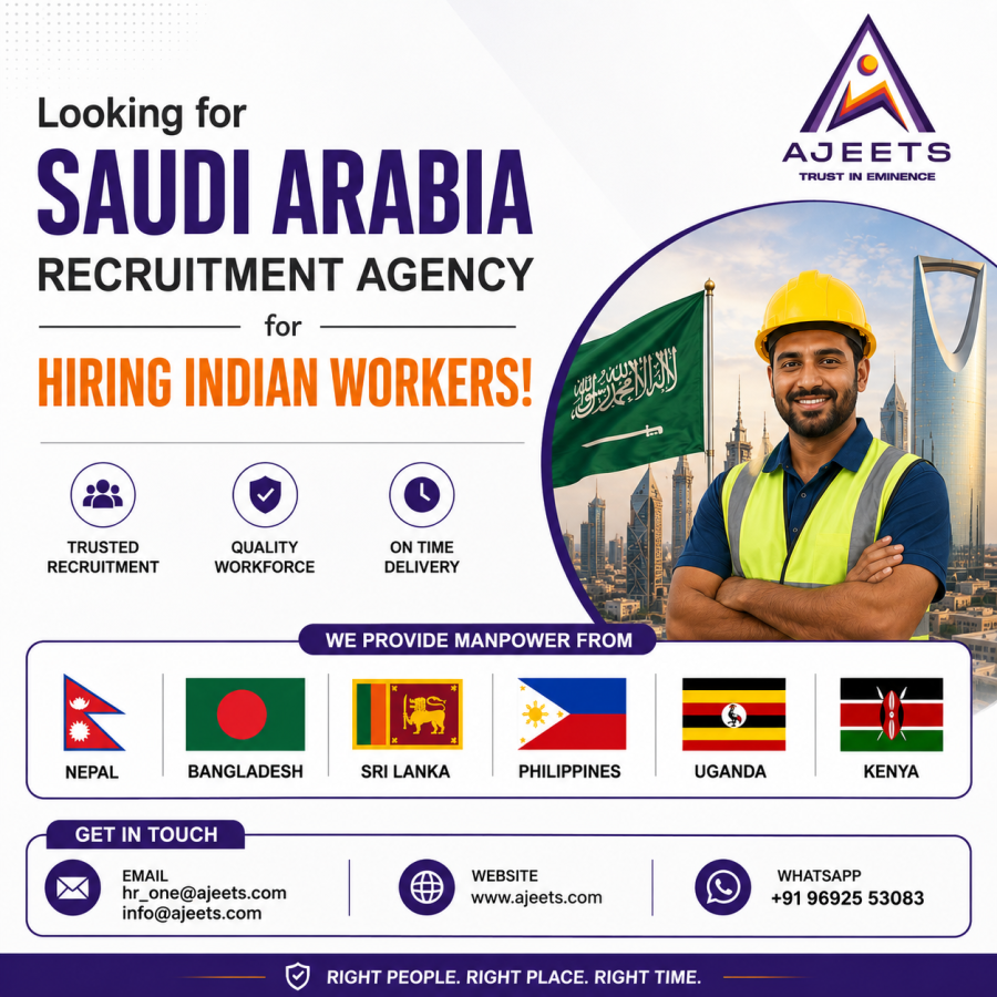 Looking for Saudi Arabia Recruitment Agency for Hiring Indian Workers!!!